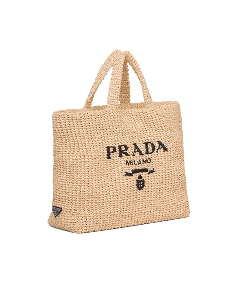 prada logo-print raffia tote bag|Prada raffia tote bag dupe.